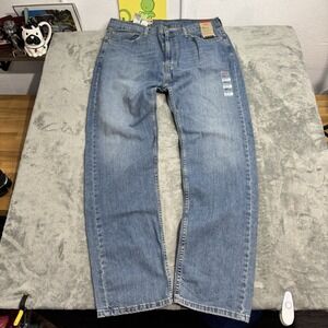 Levi's 505 Regular Fit Jeans Levis Eco Ease Stretch Mens 38x34 (37x33) Retro